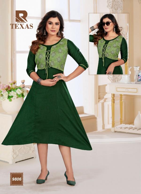 Raashi Texas Rayon Designer anarkali kurti Collecttion